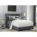 Grey Upholstered Sleigh Bed Fine On Bedroom Throughout Shop Dark Gray Linen Chesterfield Set 4