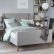 Bedroom Grey Upholstered Sleigh Bed Magnificent On Bedroom Set 10 Grey Upholstered Sleigh Bed