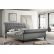 Bedroom Grey Upholstered Sleigh Bed Perfect On Bedroom With Shop LuXeo Nottingham King Tufted Fabric 7 Grey Upholstered Sleigh Bed