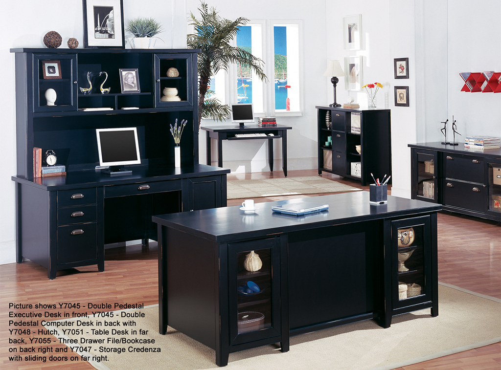  Home Office Desk Black Astonishing On Furniture With Wonderful Executive Loft 11 Home Office Desk Black
