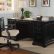 Home Office Desk Black Modern On Furniture Pertaining To Alluring 36 French Features A Wall Of Gold 2