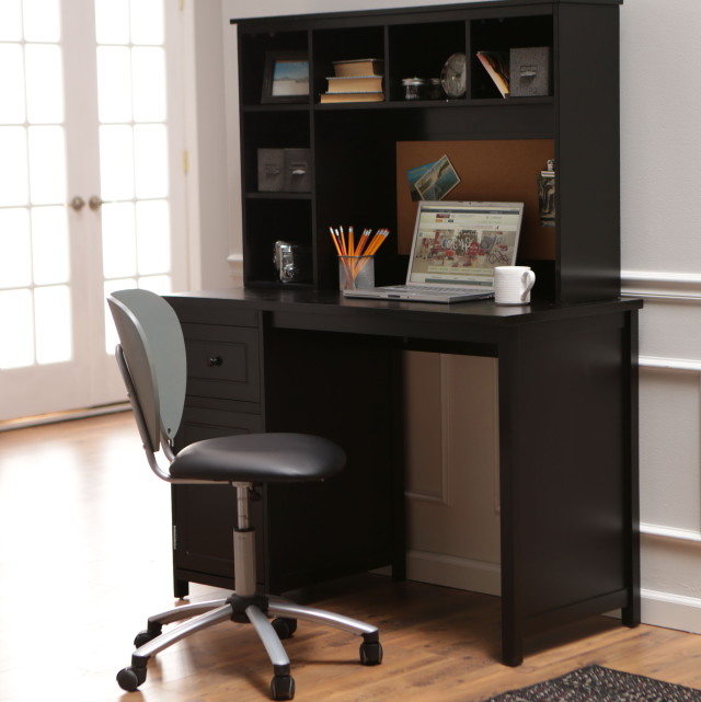  Home Office Desk Black Modern On Furniture Regarding Captivating Computer With Hutch Beautiful 17 Home Office Desk Black