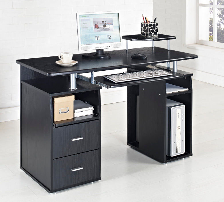  Home Office Desk Black Nice On Furniture Throughout Alluring Modern Computer Fireweed 21 Home Office Desk Black