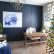 Home Office Wall Color Contemporary On And Christmas Tour Pinterest Hale Navy Green 5