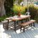 Furniture Iron And Wood Patio Furniture Fine On Intended For Amazon Com Bowman Outdoor Picnic Table Benches 15 Iron And Wood Patio Furniture