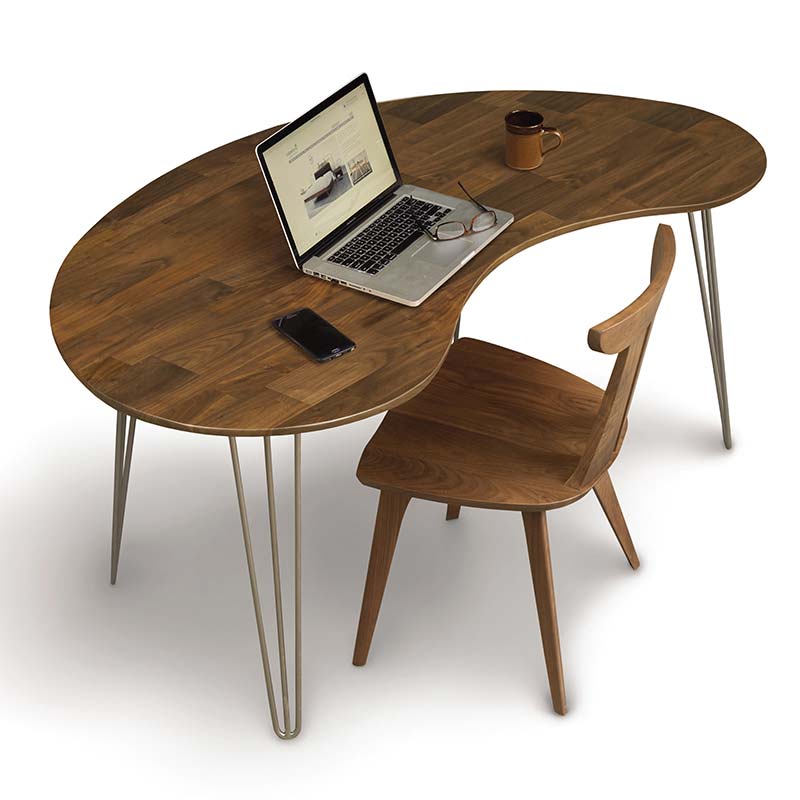 Office Kidney Shaped Office Desk Modest On With Essentials Copeland Walnut Furniture 0 Kidney Shaped Office Desk