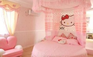 Kids Bedroom For Girls Hello Kitty