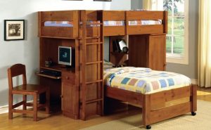 Kids Bunk Bed With Desk