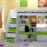 Kids Bunk Bed With Desk Modern On Bedroom Amazing Teen Girl Loft Beds Childrens 5