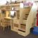 Furniture Kids Loft Bed With Desk Excellent On Furniture Inside Staircase Bunk Underneath Square Chicago Design 9 Kids Loft Bed With Desk