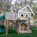 Home Kids Tree Houses With Slides Delightful On Home Regarding Treehouse Swing And Slide Wooden Global 12 Kids Tree Houses With Slides