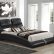 Furniture King Platform Bed Black Modern On Furniture Intended For Contemporary Crocodile PU Queen Size 29 King Platform Bed Black