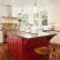 Kitchen Kitchen Color Ideas Red Beautiful On Regarding Two Tone Paint Cabinets Are Painted White And Island 14 Kitchen Color Ideas Red