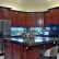 Kitchen Kitchen Ideas Cherry Cabinets Contemporary On Pertaining To 52 Dark Kitchens With Wood Or Black 2018 27 Kitchen Ideas Cherry Cabinets