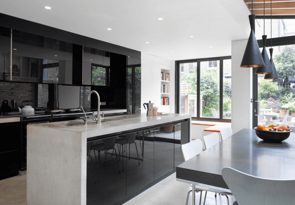 Kitchen Kitchen Modern Black Impressive On Pertaining To 31 Ideas For The Bold Home Freshome Com 0 Kitchen Modern Black
