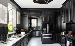 Kitchens With Black Cabinets And Black Appliances