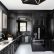 Kitchen Kitchens With Black Cabinets Marvelous On Kitchen Throughout One Color Fits Most 16 Kitchens With Black Cabinets