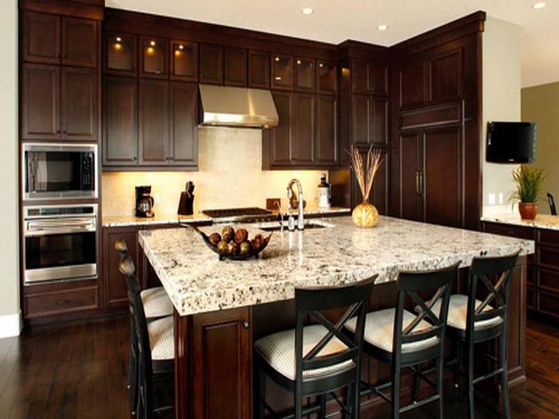 Kitchen Kitchens With Dark Brown Cabinets Fine On Kitchen Regard To Pictures Of Colors Remodel 0 Kitchens With Dark Brown Cabinets