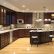 Kitchen Kitchens With Dark Brown Cabinets Interesting On Kitchen Inside Chocolate L Shaped Design And Dish 16 Kitchens With Dark Brown Cabinets