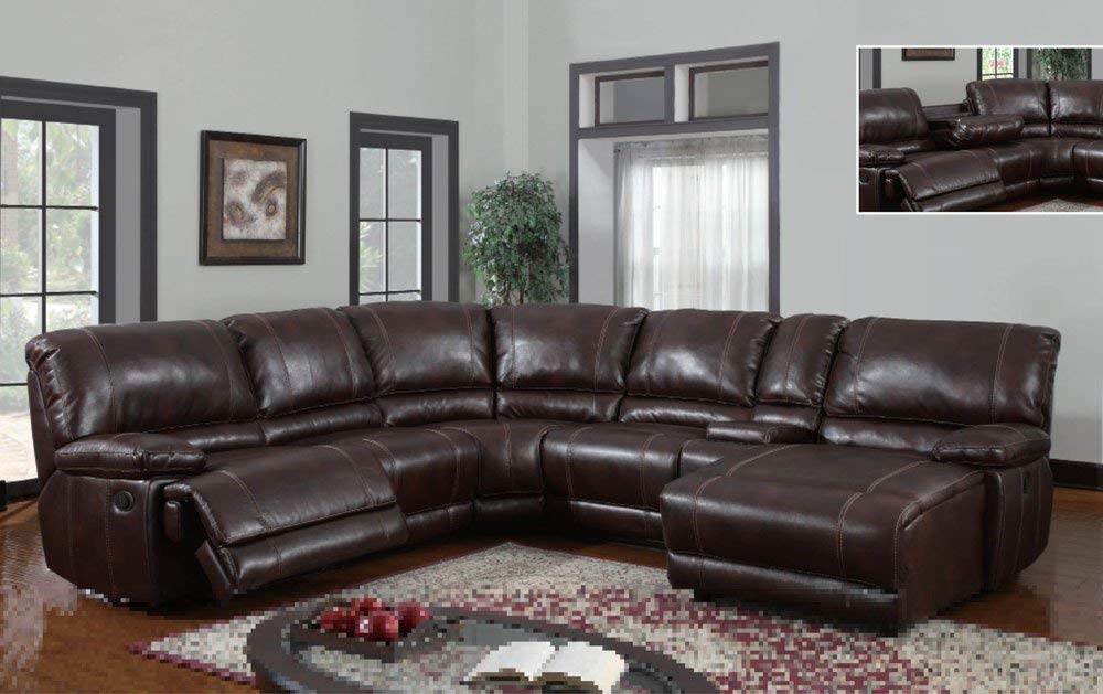 Furniture Leather Couches With Recliners Excellent On Furniture Amazon Com Global USA U1953 SECTIONAL 0 Leather Couches With Recliners