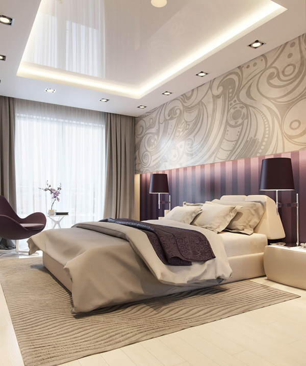 Bedroom Master Bedroom Interior Design Purple Innovative On Inside 20 Bedrooms With Accents Home Lover 9 Master Bedroom Interior Design Purple