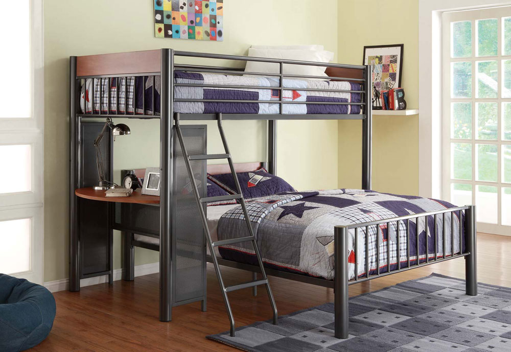 Bedroom Metal Bunk Bed With Desk Fresh On Bedroom In Loft Beds Underneath Artistic Peaceful 3 38394 0 Metal Bunk Bed With Desk