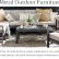 Metal Outdoor Furniture Modern On Intended For Patio Pottery Barn 3