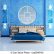 Bedroom Modern Bedroom Blue Wonderful On Intended With Wooden Bed And Circular 25 Modern Bedroom Blue