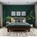 Bedroom Modern Bedroom Green Fresh On Inside Dark Tone Wall 3 D Stock Illustration 690059536 8 Modern Bedroom Green