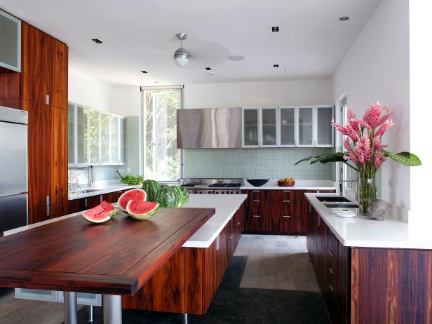 Kitchen Modern Cherry Wood Kitchen Cabinets Magnificent On Throughout Pictures Ideas Tips From HGTV 29 Modern Cherry Wood Kitchen Cabinets