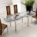 Modern Dining Table Set Perfect On Furniture For Extendable Clear Glass Top Leather Sets 5