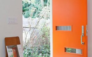 Modern Front Door Orange