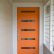 Modern Front Door Orange Creative On Furniture Intended For Our First Home Craft Takeover 4
