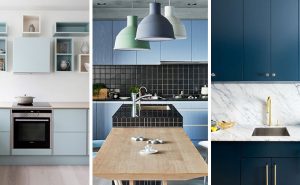 Modern Kitchen Cabinets Blue