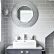 Modern Round Bathroom Mirror Brilliant On Furniture Intended For White Elegant Mirrors And Grey With 2