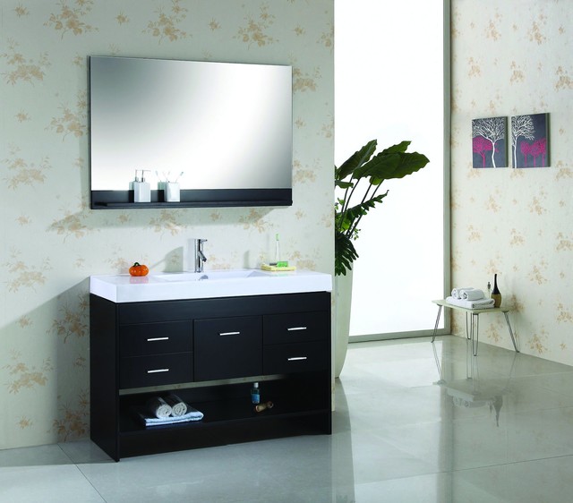  Modern Single Sink Bathroom Vanities On For Virtu Usa 48 Gloria Espresso Vanity In 8 Modern Single Sink Bathroom Vanities