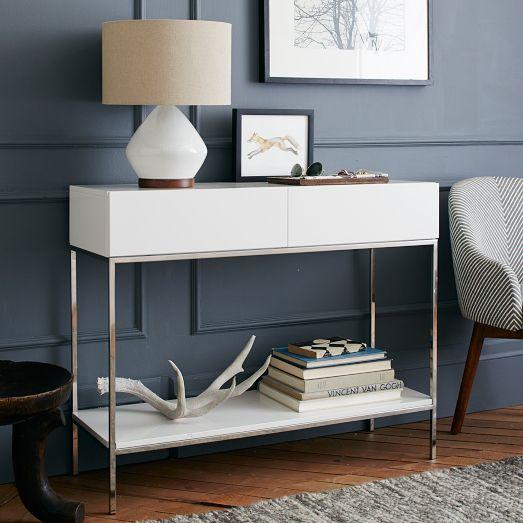  Modern White Console Table Astonishing On Furniture With Regard To Lacquer Storage 11 Modern White Console Table
