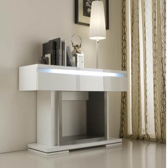 Modern White Console Table Nice On Furniture Throughout Renoir In Grey And Taupe With 1 Drawer Lights 7 Modern White Console Table