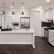 Modern White Kitchen Wood Floor Nice On In Cabinets Cardel Designs 3