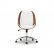 Modern White Office Chair Creative On In Home Watson And Contemporary Walnut 3