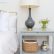Nightstand Lighting Imposing On Furniture And Gray With Charcoal Lamp Transitional Bedroom 2