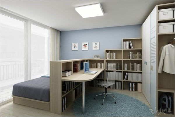 Bedroom Office Bedrooms Contemporary On Bedroom Pertaining To Home Combo Divided With Bookcase Ideas 0 Office Bedrooms