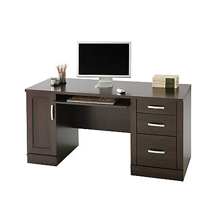 Office Office Computer Desk Creative On With Regard To Sauder Port Credenza Dark Alder By Depot 0 Office Computer Desk
