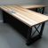 Office Office Desk Metal Fresh On For L Shape Iron Crossbar And Oak Wood Furniture 16 Office Desk Metal