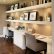 Office Floating Shelves Exquisite On Intended For Dallas Pinterest Dark Wooden Floor Beige Walls And 3