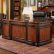 Office Office Home Desks Wood Impressive On For Two Tone Executive Desk With 5 Drawers 7 Office Home Office Desks Wood