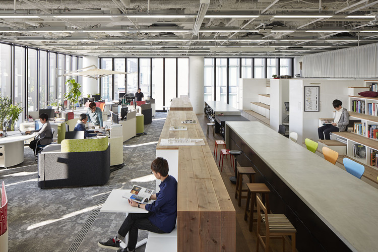  Office Space Design Wonderful On Pertaining To Nikken Osaka ArchDaily 28 Office Space Design