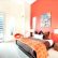 Bedroom Orange Bedroom Colors Fine On With Regard To Best Color For Walls Bright Fresh Ideas 12 Orange Bedroom Colors