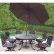 Furniture Outdoor Dining Furniture With Umbrella Imposing On 6 7 Person Wicker Patio Sets 14 Outdoor Dining Furniture With Umbrella