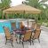 Outdoor Dining Furniture With Umbrella Innovative On Regard To Patio Table Set EVA 4